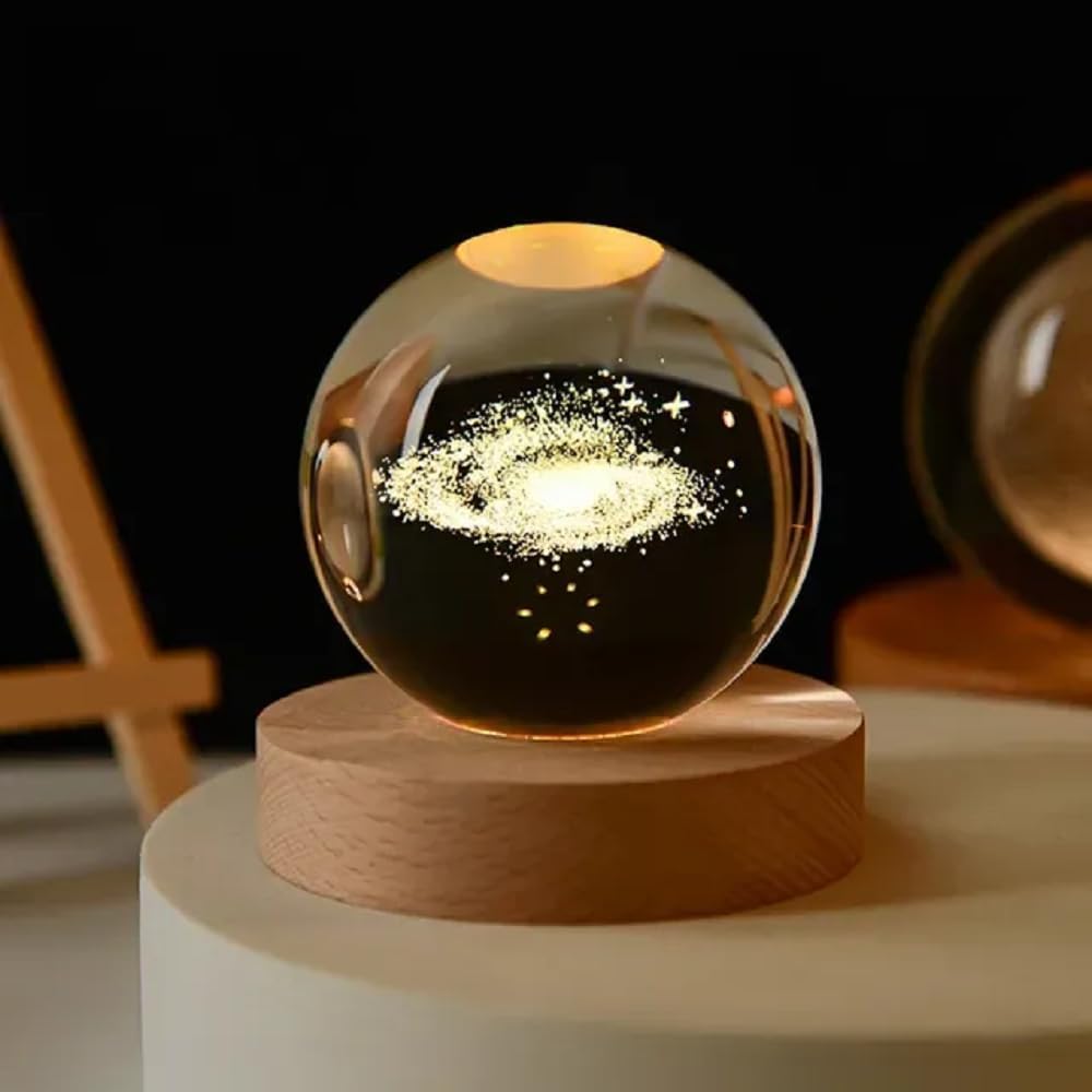 Kristal Küre Gece Lambası (Galaksi)
