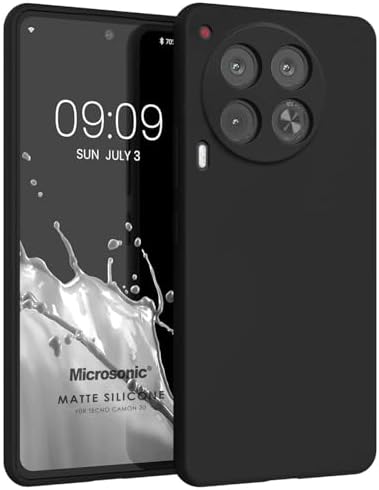 Alternative view of Silicone TECNO Camon 30 için Kılıf Siyah [Camon 30 ile Uyumlu Kılıf - Siyah]