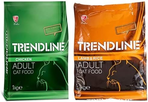 Trendline Tavuklu Kedi Maması 1 kg & Kuzu Etli Yetişkin Kedi Maması 1 kg (2 Kg)