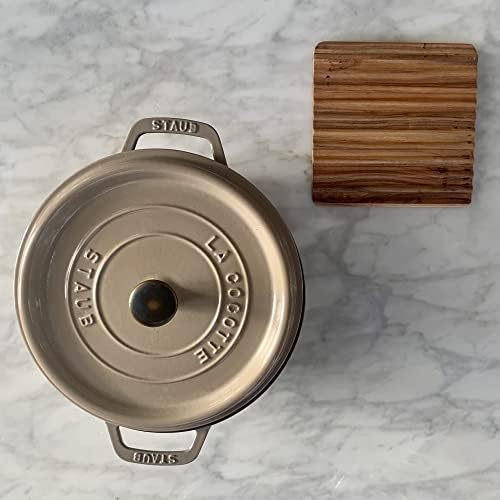 Trivet, 2'li Set Akasya Ahşap Bulaşıklık