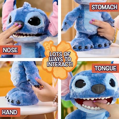 Alternative view of Play Stitch – Fonksiyonel Pelüş Hayvan, 100+ Gürültü ve Tepki, 3 Yaşından İtibaren, 43 cm, Etkileşimli, Pelüş Hayvan