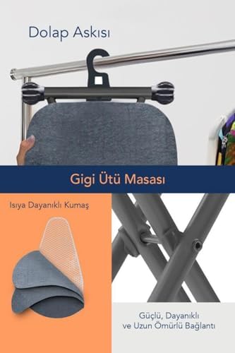 Alternative view of Gigi Dolap İçi Asma Aparatlı Ütü Masası – UBS15024