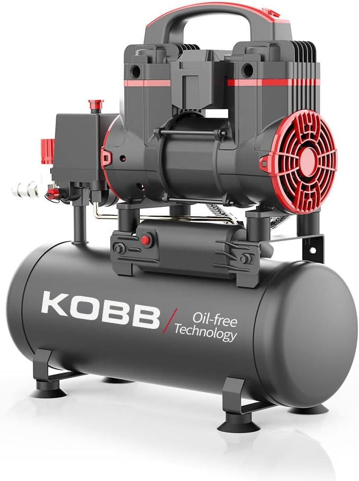 Alternative view of KBK8S 1.2HP 8Lt 8Bar Yağsız Sessiz Taşınabilir Hava Kompresörü