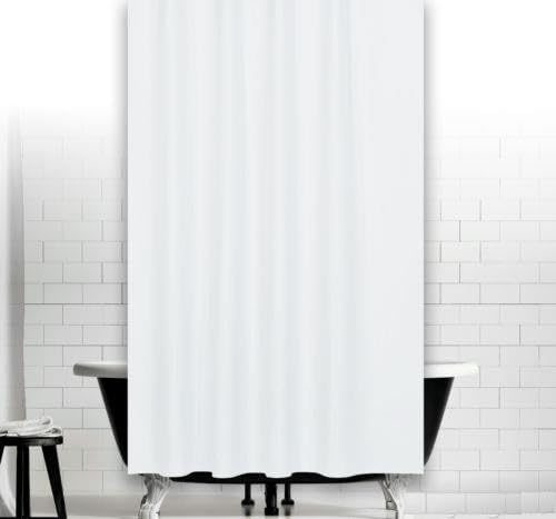Alternative view of Banyo Duş Perdesi 0010 Beyaz Tek Kanat 1x120x200