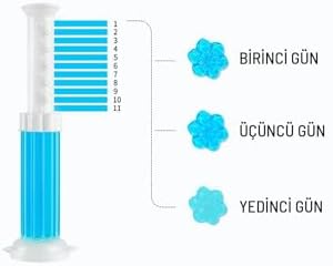 WC Tuvalet Temizleme Jeli Klozet Jel Blok Koku Giderici Desenli Klozet Jeli Mavi 1 Adet
