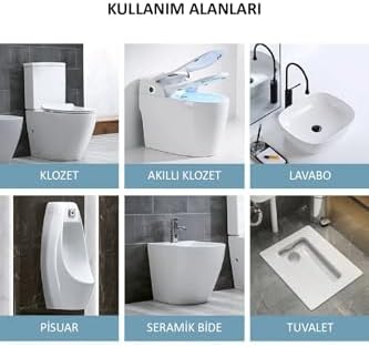 Alternative view of Wc Tuvalet Temizleme Jeli Klozet Jel Blok Koku Giderici Desenli Klozet Jeli Limon Sarı 1 Adet