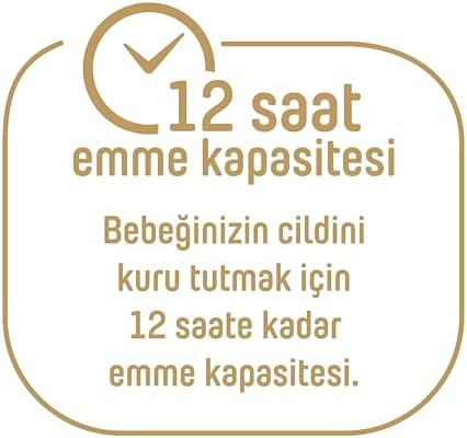Pure Baby Organik Pamuklu Cırtlı Bez 4'Lü Paket 1 Numara Yenidogan 256 Adet