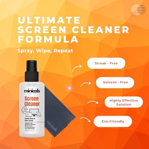 Alternative view of Telefon, Tablet ve Bilgisayar için Ekran Temizleyici Sprey & Mikrofiber Bez (100ml)