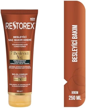 Restorex Besleyici Bakım Saç Kremi 250 Mililitre, 7 Besleyici Yağ
