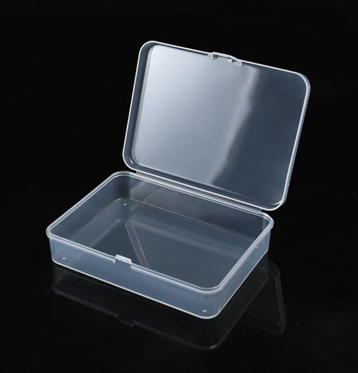 Alternative view of 12,5cm Mini Şeffaf Eşya Takı Elektronik Saklama Kutusu Organizer Düzenleyici Klipsli Kapaklı Kutu