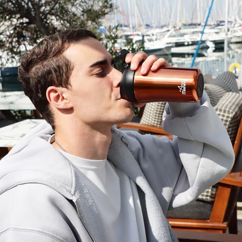 Alternative view of Any Morning 400 ml Paslanmaz Çelik Termos Mug, Çift İşlevli Sızdırmaz kapaklı, Bakır SI232021