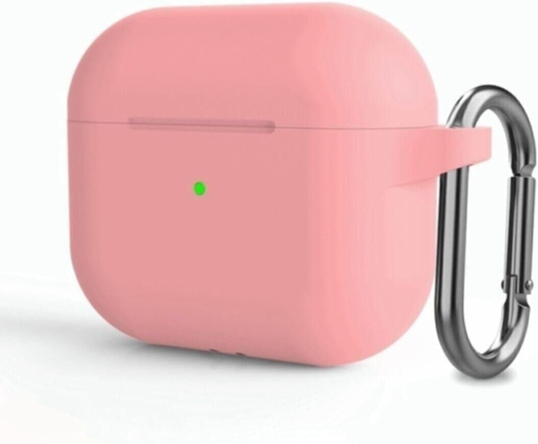 Alternative view of (5882) Pembe Soft Renk Darbe Emici Çengelli Silikon Kulaklık Kılıfı 3. Nesil ile uyumlu