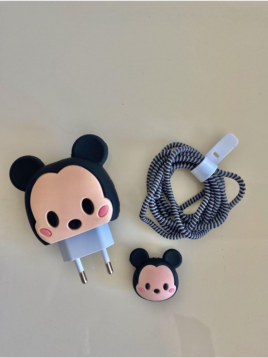 Alternative view of 18w-20w Şarj Adaptörü Ile ile uyumlu Micky mause Şarj Başlığı Ve Şarj Kablo Koruyucu Set