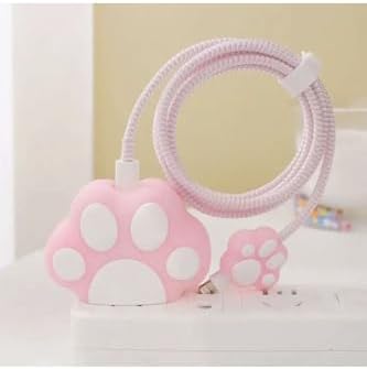 18W/20W ile uyumlu Pati Şarj Başlığı 3D Animasyon Şarj Başlığı ve Kablo Koruyucu Set