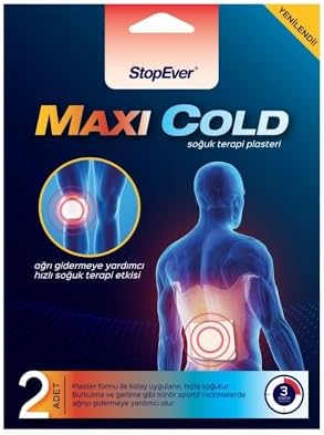 StopEver Maxi Cold Jel Bant | Şişlik, Spor Yaralanmaları için Hızlı Soğutma, Uzun Süreli Etki (4lü)