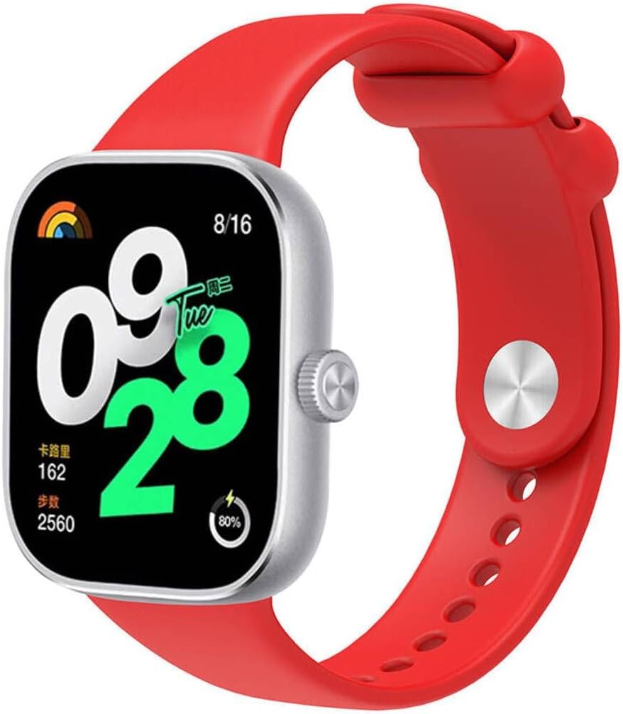 Alternative view of (4821) Kırmızı CNS KRD-109 Silikon Kordon-Kırmızı Mi Band 8 Pro ile uyumlu
