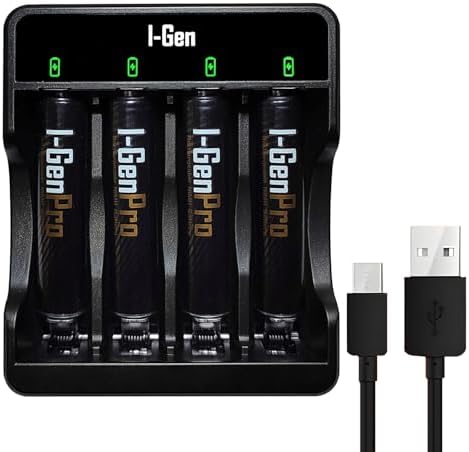 G411 4'lü Pil Şarj Aleti + 4 Adet AAA Pro 1100 mAh Şarjlı İnce Kalem Pilli Set