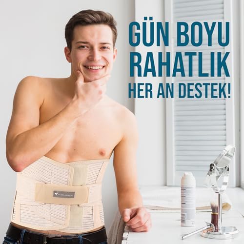 Alternative view of Flexy Medical Ayarlanabilir Lumbosakral Kemerli Bel Korsesi, Ameliyat Sonrası, Bel Ağrısı Giderici 32 Cm Çelik Balenli Bel Fıtığı Korsesi, Skolyoz, Lomber Disk, Herni, Fıtık, Kireçlenme, Karın Destek