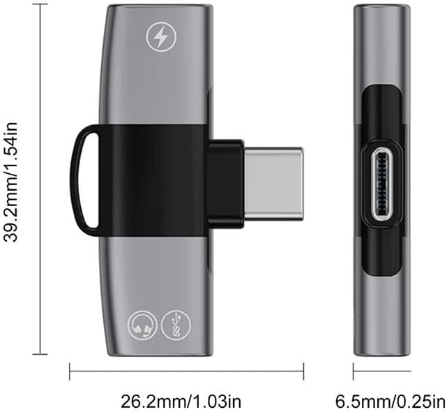 30W Hızlı Şarj Type-c to Type-c Dönüştürücü Çevirici Şarj Kulaklık Adaptörü Type-c Çoğaltıcı