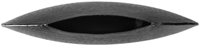 Sia Siyah Oval Vazo 25cm