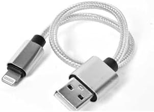 (3251) Gümüş Gümüş 30 Cm Halat Lightning Usb Kablo- ile uyumlu