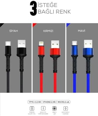 Alternative view of (3262) Kırmızı Kırmızı LS63 Micro Usb Kablo ile uyumlu