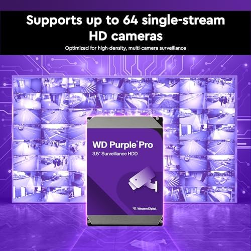 Digital 10 TB WD Purple Pro, Akıllı Video Sabit Sürücüsü AllFrame