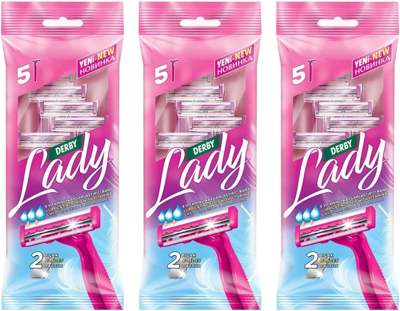 Alternative view of Lady 2'li Tıraş Bıçağı, 5'li Paket, 3 Adet