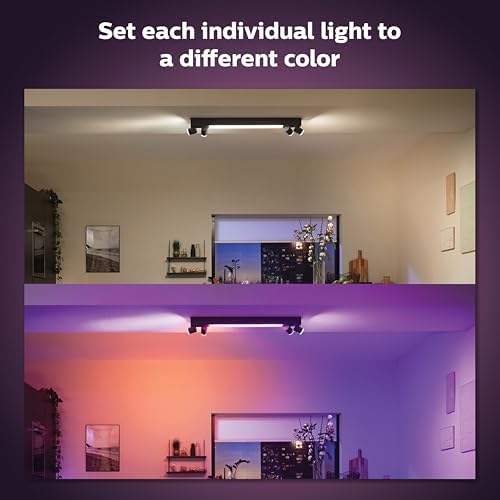 Hue Centris Led 4'lü Akıllı Spot Lamba 4x4.2W (Siyah)