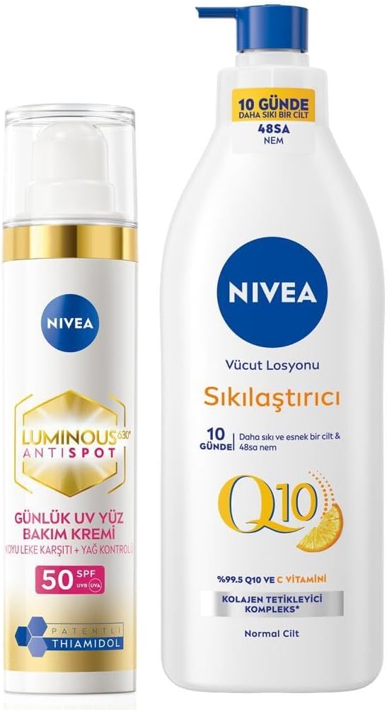 Alternative view of Luminous630 Thiamidol Etkili Leke Karşıtı Gündüz Yüz Bakım Kremi 40ml ve Q10 Sıkılaştırıcı C Vitamini Vücut Losyonu 400ml