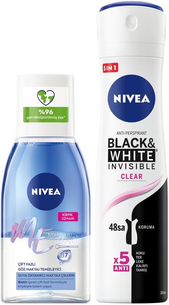 Alternative view of Çift Fazlı Göz Makyaj Temizleyici 125ml ve Kadın Sprey Deodorant & Invisible Clear 150ml