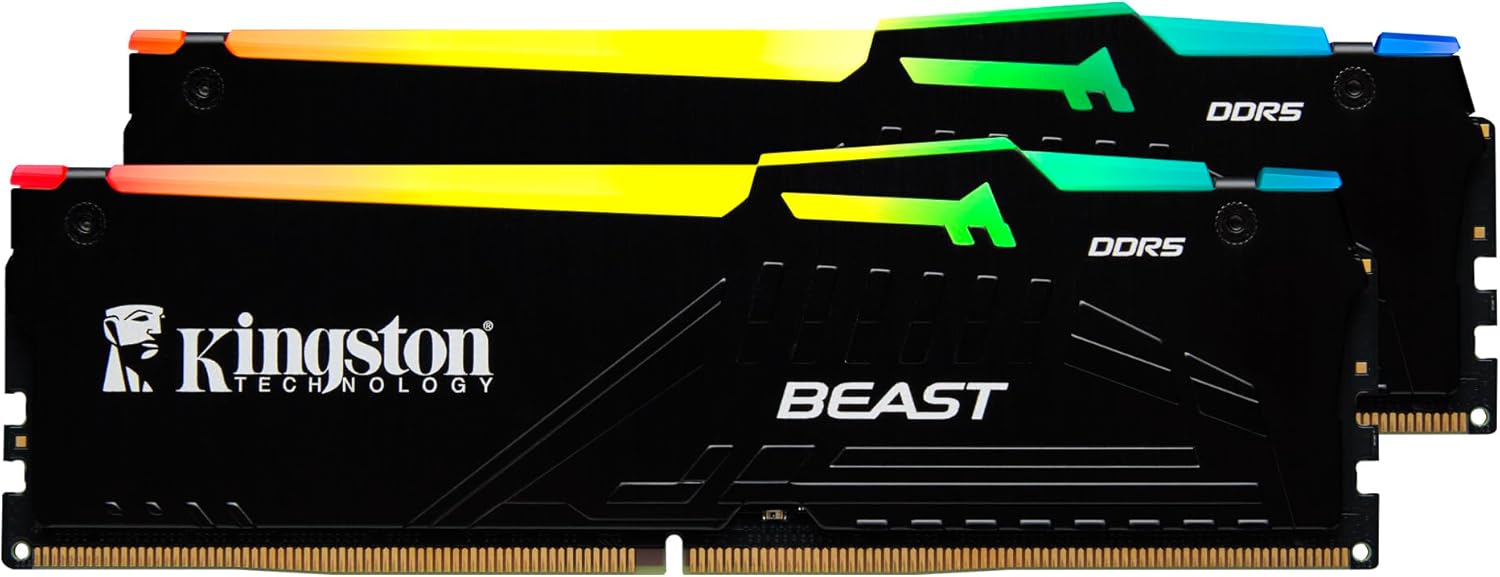 Beast RGB 64GB DDR5 5600MT/s CL36 DIMM Masaüstü Ram Kit (2x32GB) - KF556C36BBEAK2/64TR