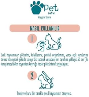 PET LOVE Tüy Bakım Spreyi, Vanilya, 150 Mililitre