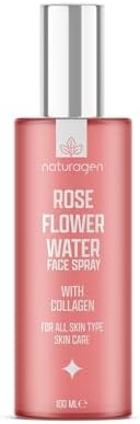Naturagen Gül Suyu Yüz Spreyi 100 ml | Aydınlatıcı & Gözenek Sıkılaştırıcı | Kolajenli |%100 Doğal Gül Mayalı