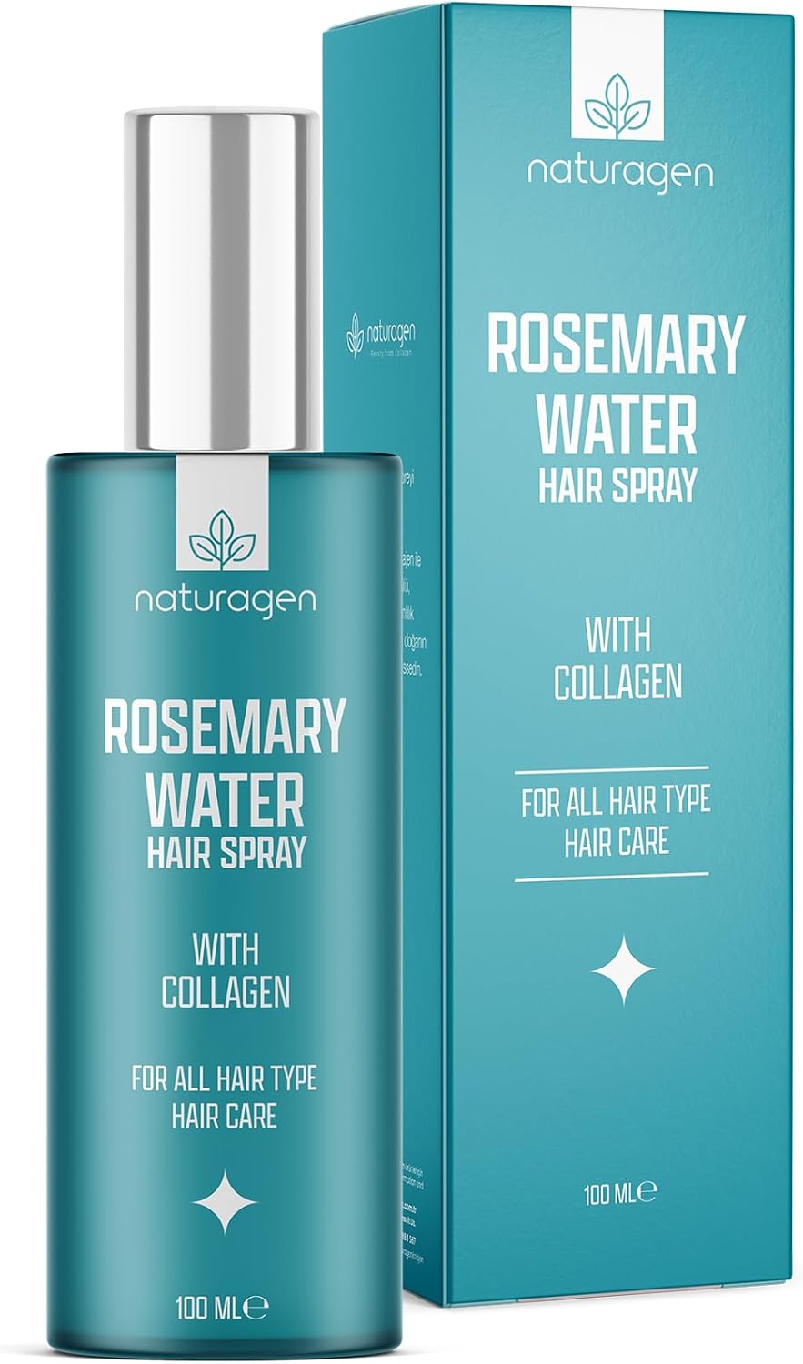 Naturagen Water Biberiye Suyu Saç Toniği Sprey 100 ml | Kolajen İçerikli |%100 Doğal Biberiye Mayalı