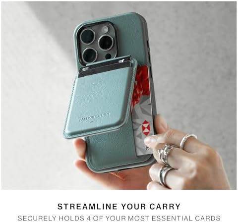 Native Union Cüzdan Standı | Manyetik - MagSafe Kart Tutucu Standlı 16, 15, 14, 13, 12 için - Ekstra Güvenli ve Ultra İnce - 4 Kart Saklar - Dayanıklı ve Geri Dönüştürülmüş Malzemeler,