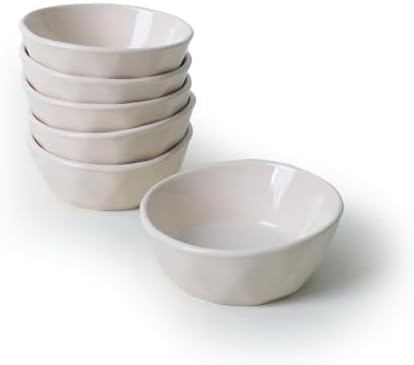 Krem Kristal Çerezlik/Sosluk 12 Cm 6 Adet 030