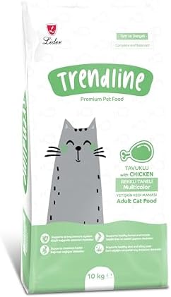 Trendline Renkli Taneli Tavuklu Yetişkin Kedi Mamasi 10 Kg