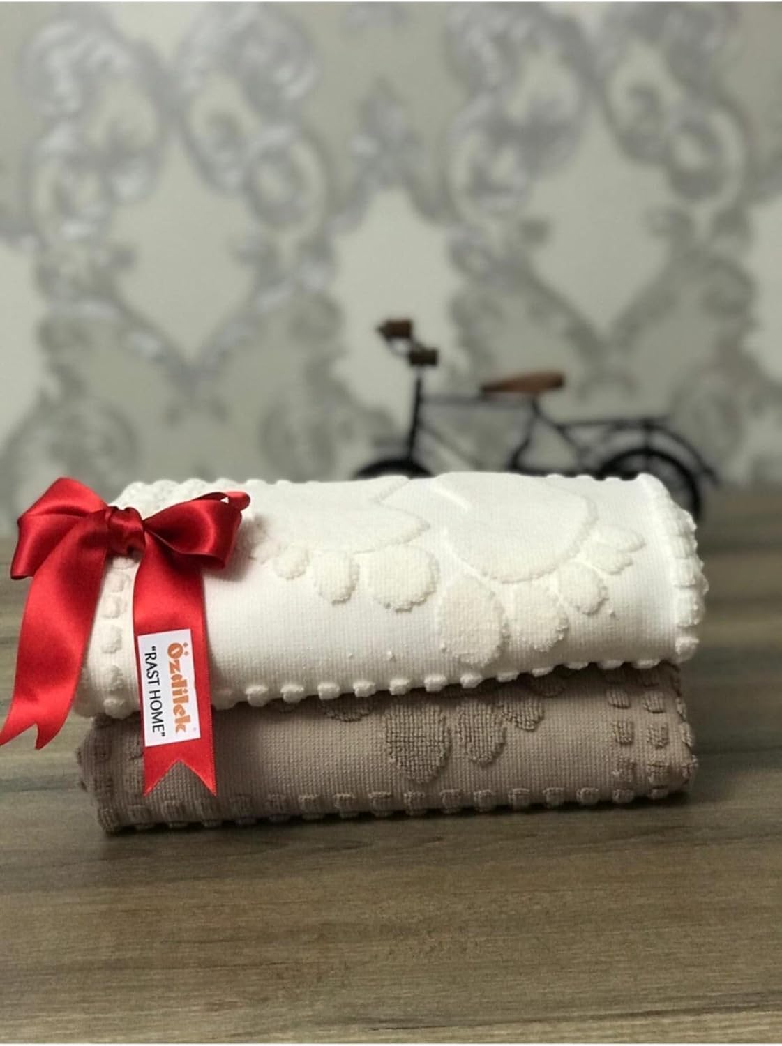 Banyo Ayak Havlusu 2'li(Krem-bej)