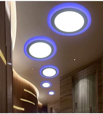 Alternative view of 2 Adet Çift Renkli Hero Led Panel 3+3 Watt Dış Çapı 10 Cm Mavi-Beyaz İki Renkli Tavan Spot Lambası