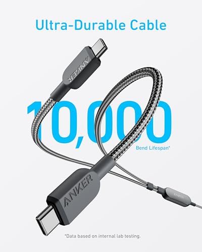 Alternative view of 2-in-1 USB-C to USB-C 140 W Kablo A8895, Siyah