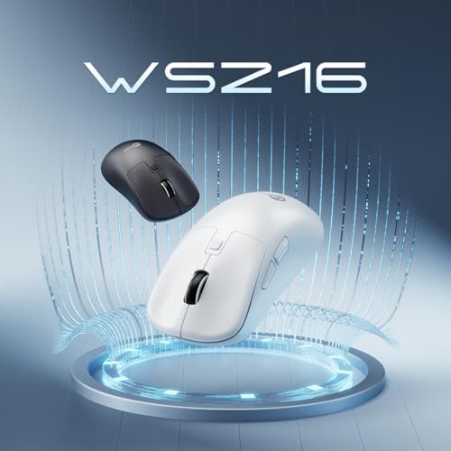 WS216 Kablosuz 1600DPI 7 Tuşlu Sessiz PC, Mac, Dizüstü Bilgisayar için, USB Mini Alıcı ile Optik Mouse Beyaz