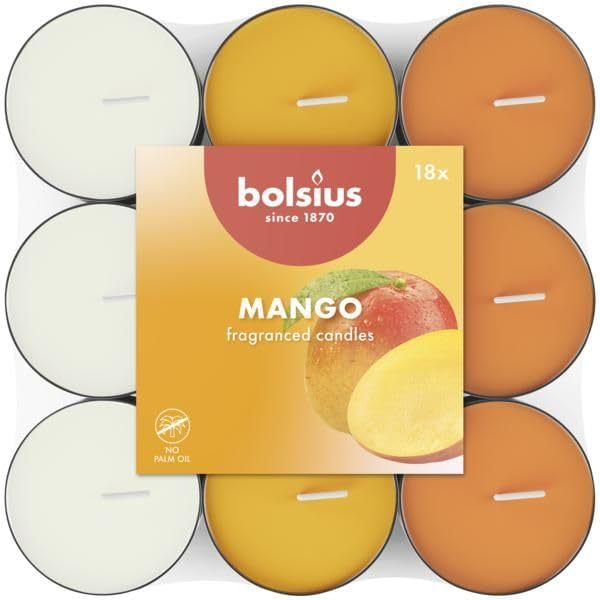 Alternative view of Kokulu Tealight Mum, Mango Kokulu, Karışık Renkli, 18'li Paket, 3,5 Saatlik Yanma Süresi - Ev Mumu - İç Dekorasyon - Doğal Özler - Doğal Vegan İçerir - Yağı İçermez