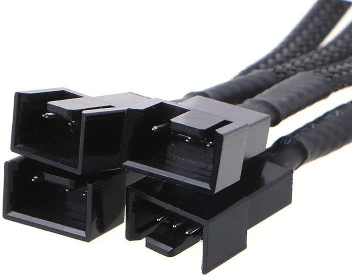 4 Pin Fan Çoklayıcı Y PWM Çoklayıcı Splitter Kablosu 4 Port