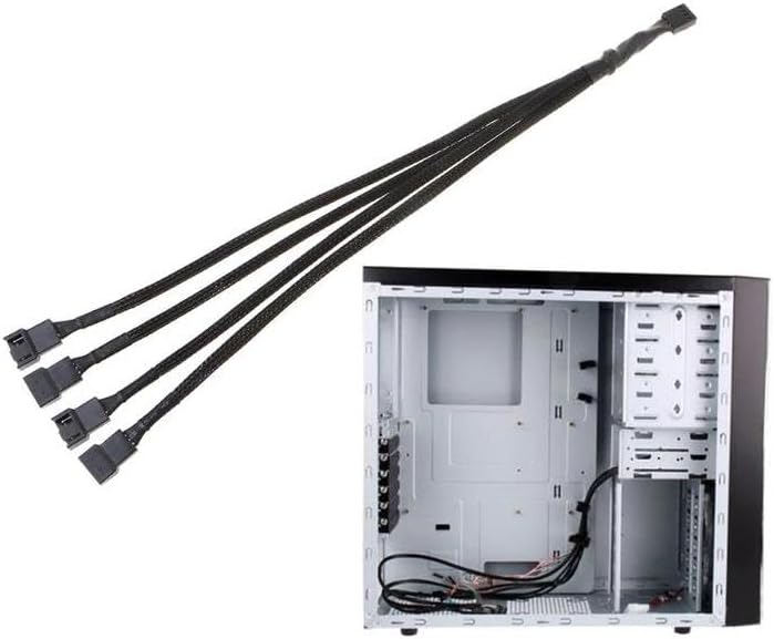 Alternative view of 4 Pin Fan Çoklayıcı Y PWM Çoklayıcı Splitter Kablosu 4 Port