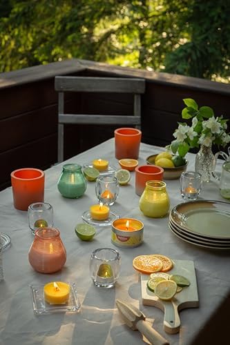 Alternative view of Kokulu Tealight Mum, Mimosa Kokulu, Sarı Renkli, 18'li Paket, 4 Saatlik Uzun Yanma Süresi - Ev Mumu - İç Dekorasyon - Doğal Özler - Doğal Vegan İçerir - Yağı İçermez