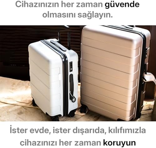 ile Uyumlu SuperLock Serisi Kilitli Kılıf ve Darbelere Karşı Ultra Güçlü Koruyucu Anahtarlık (Siyah)