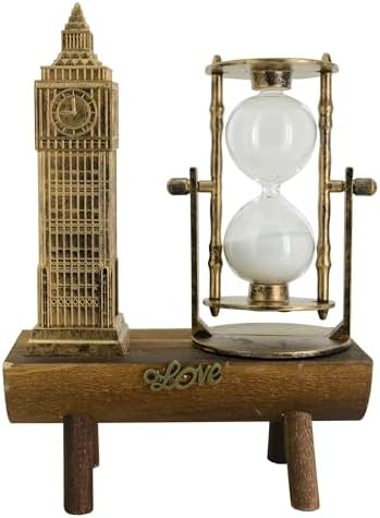 Alternative view of Saat Kulesi Kum Saati Retro Müzik Severler için Ev Masaüstü Dekorasyon Doğum Günü Yeni Yıl Hediyeleri 15cm (Saat Kule)