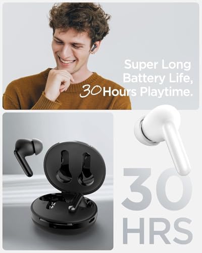 Audio TWS S10 Bluetooth Kablosuz Kulaklık - ANC Aktif Gürültü Engelleme + ENC 6 Mikrofon - 10mm Sürücü - 30 Saat Pil - iOS & EQ App Şeffaf & Gaming Mod iPX4 Siyah - ASD07886