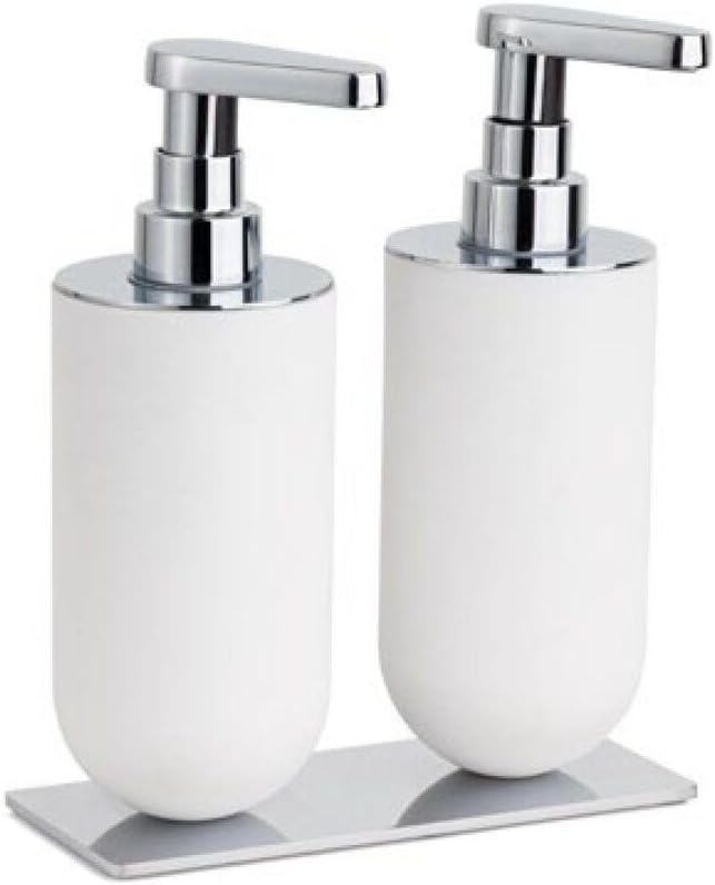 2'Li Sıvı Sabunluk Beyaz/Krom Renk 208X87X170 Mm